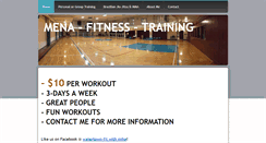 Desktop Screenshot of menafitnesstraining.com
