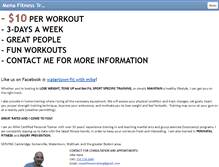 Tablet Screenshot of menafitnesstraining.com